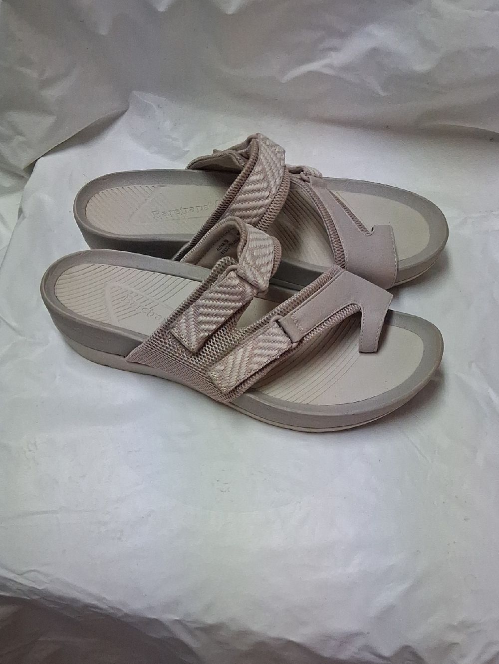 Baretraps ALOHAS Women's Sandal Slide in Light Taupe Size 9M Preowned